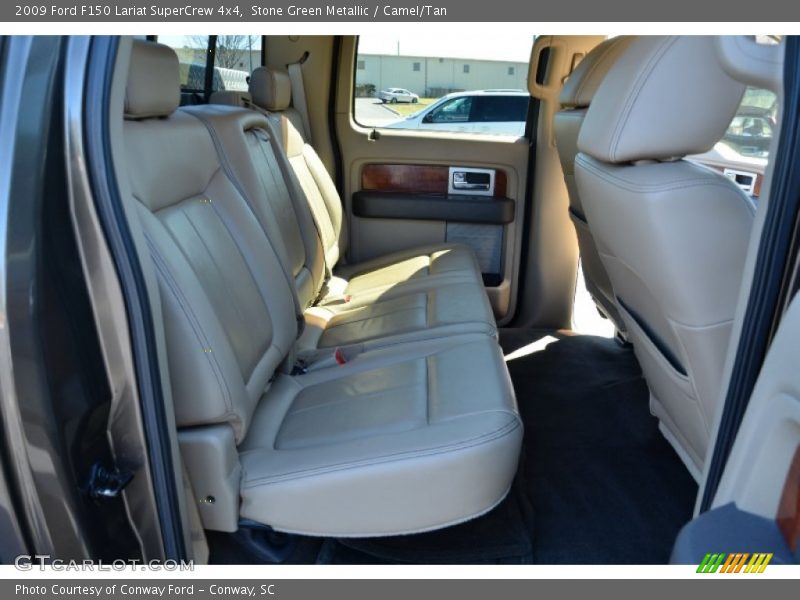 Stone Green Metallic / Camel/Tan 2009 Ford F150 Lariat SuperCrew 4x4
