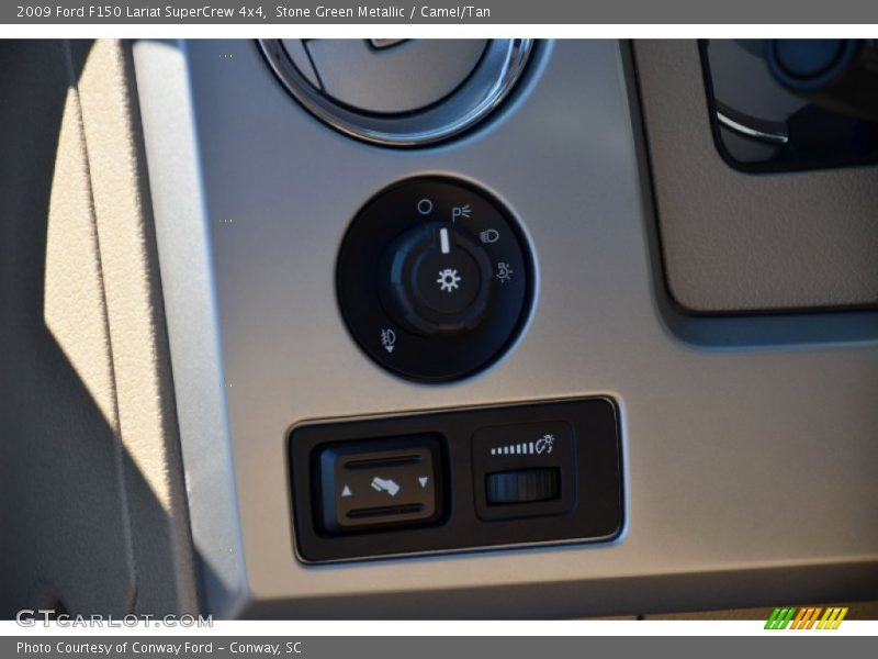 Stone Green Metallic / Camel/Tan 2009 Ford F150 Lariat SuperCrew 4x4