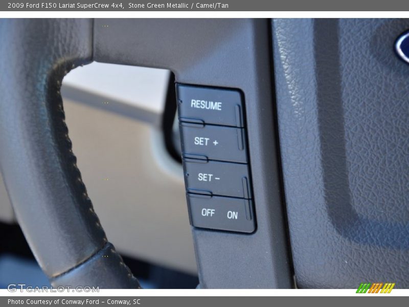 Stone Green Metallic / Camel/Tan 2009 Ford F150 Lariat SuperCrew 4x4