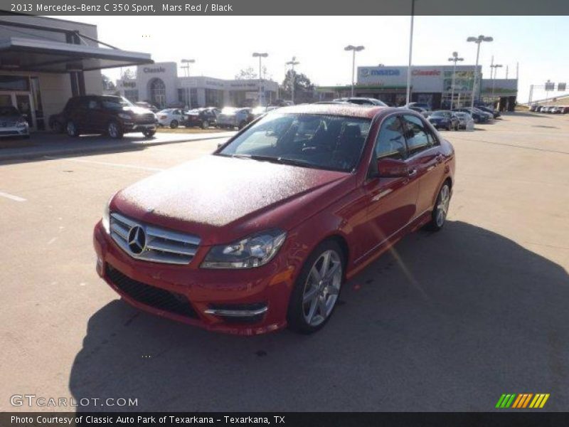 Mars Red / Black 2013 Mercedes-Benz C 350 Sport
