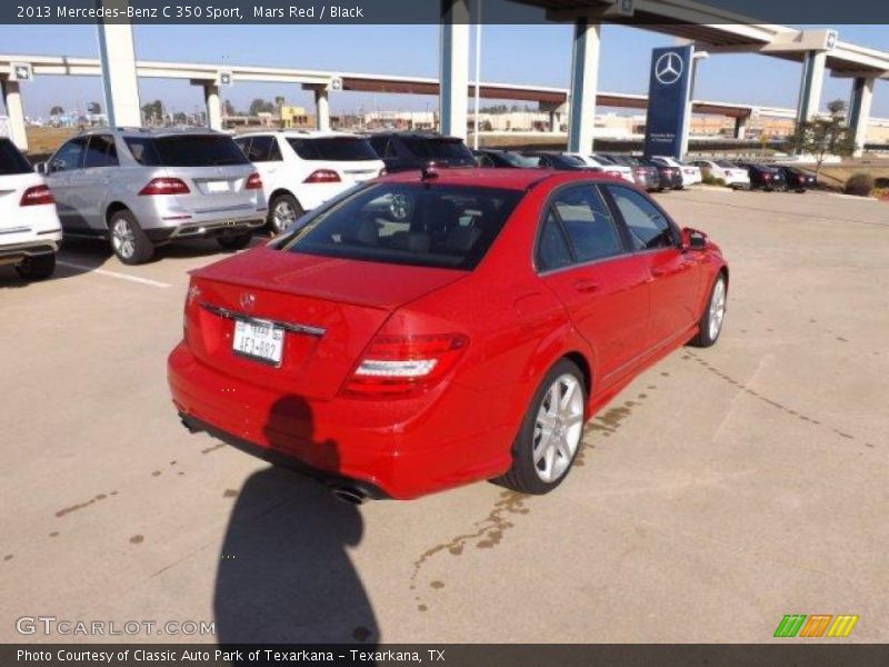 Mars Red / Black 2013 Mercedes-Benz C 350 Sport