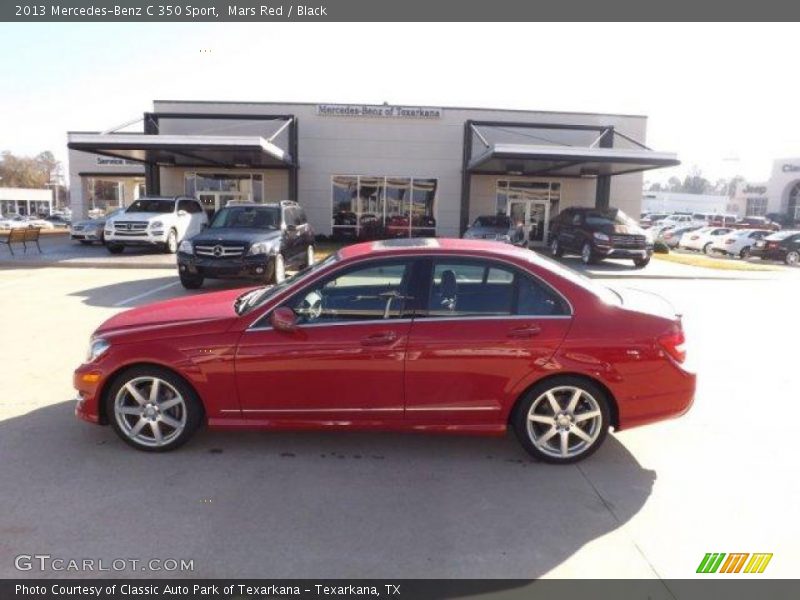 Mars Red / Black 2013 Mercedes-Benz C 350 Sport