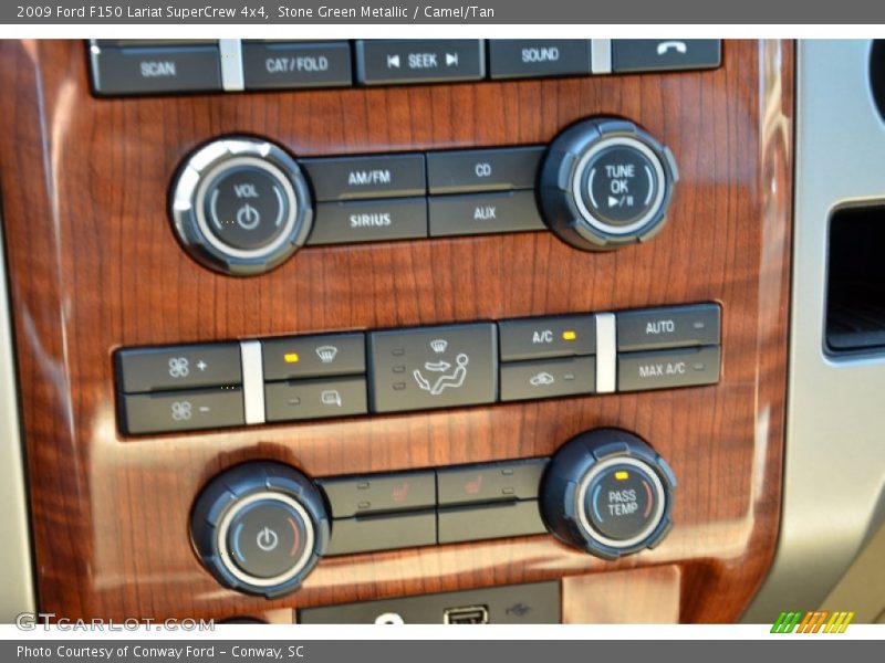 Stone Green Metallic / Camel/Tan 2009 Ford F150 Lariat SuperCrew 4x4