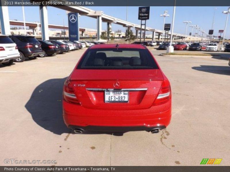 Mars Red / Black 2013 Mercedes-Benz C 350 Sport