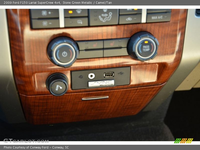 Stone Green Metallic / Camel/Tan 2009 Ford F150 Lariat SuperCrew 4x4