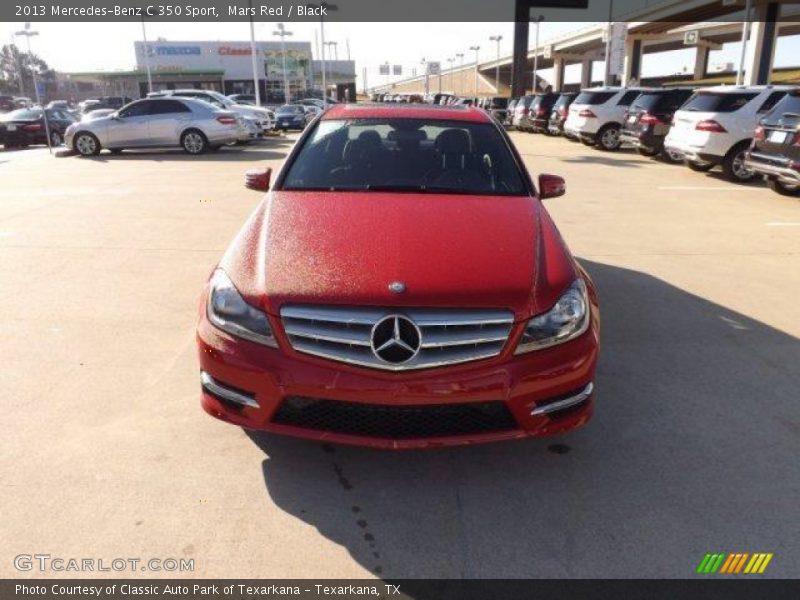 Mars Red / Black 2013 Mercedes-Benz C 350 Sport