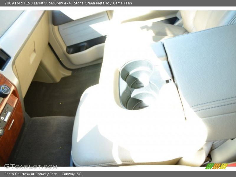 Stone Green Metallic / Camel/Tan 2009 Ford F150 Lariat SuperCrew 4x4