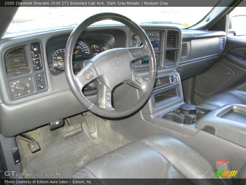 Medium Gray Interior - 2005 Silverado 1500 Z71 Extended Cab 4x4 