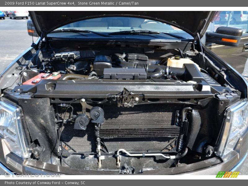 Stone Green Metallic / Camel/Tan 2009 Ford F150 Lariat SuperCrew 4x4