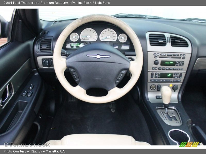Evening Black / Light Sand 2004 Ford Thunderbird Premium Roadster