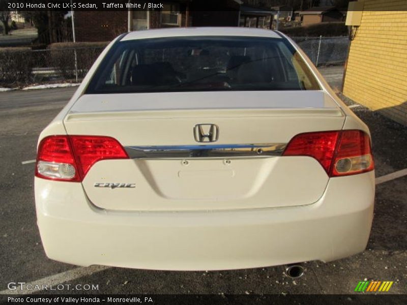 Taffeta White / Black 2010 Honda Civic LX-S Sedan