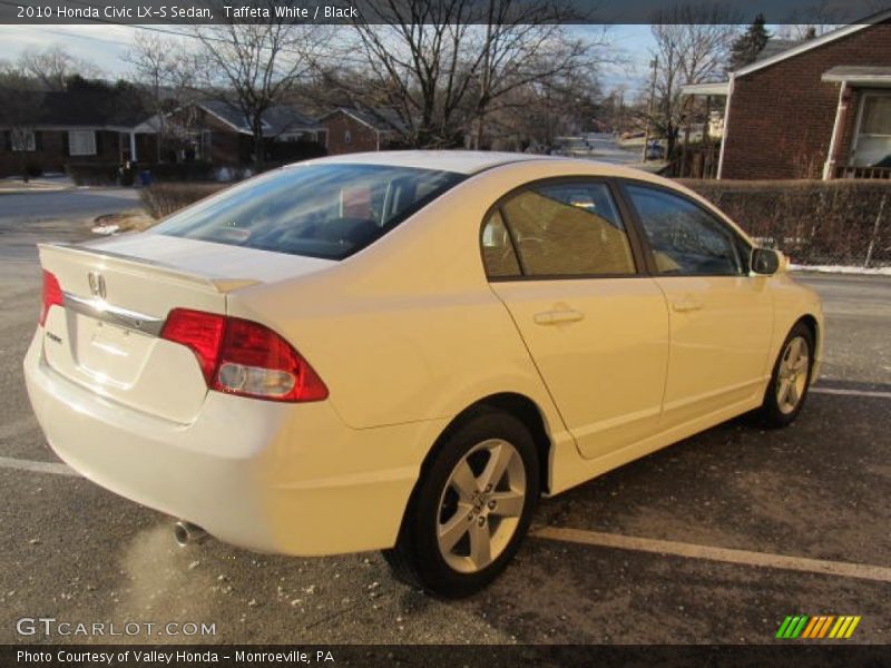 Taffeta White / Black 2010 Honda Civic LX-S Sedan