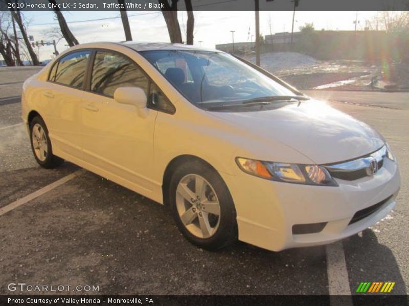Taffeta White / Black 2010 Honda Civic LX-S Sedan