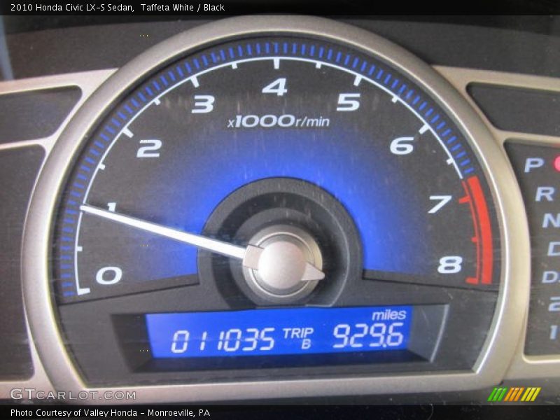 Taffeta White / Black 2010 Honda Civic LX-S Sedan