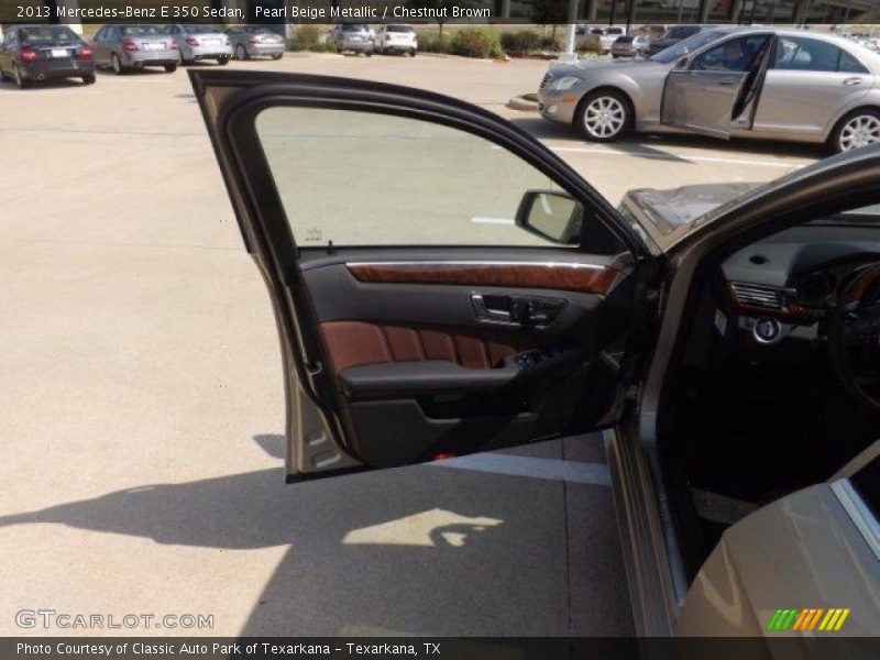 Pearl Beige Metallic / Chestnut Brown 2013 Mercedes-Benz E 350 Sedan