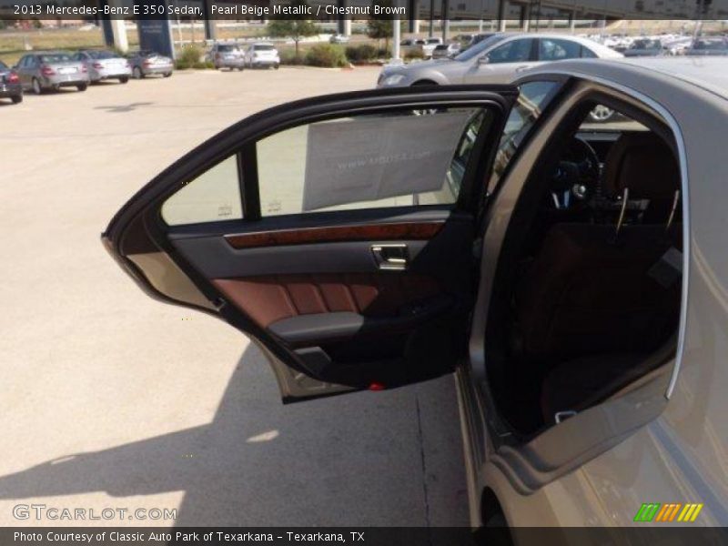Pearl Beige Metallic / Chestnut Brown 2013 Mercedes-Benz E 350 Sedan
