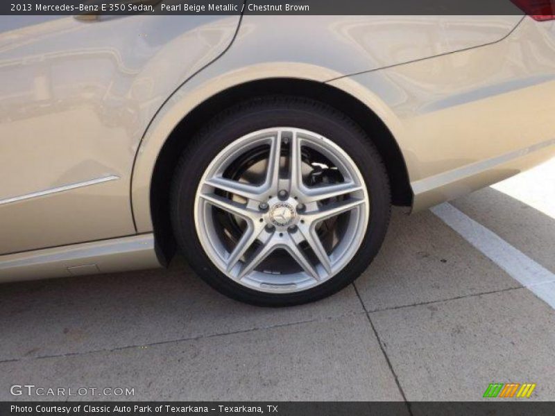Pearl Beige Metallic / Chestnut Brown 2013 Mercedes-Benz E 350 Sedan