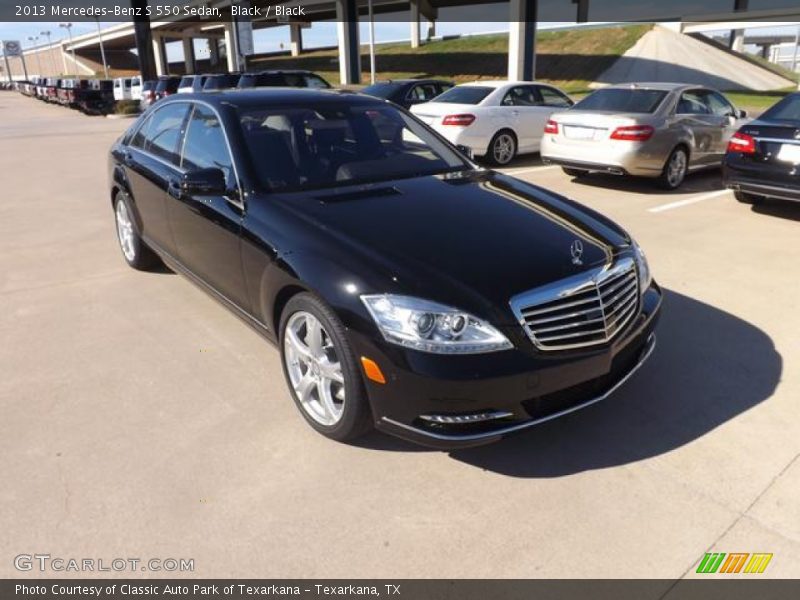 Black / Black 2013 Mercedes-Benz S 550 Sedan