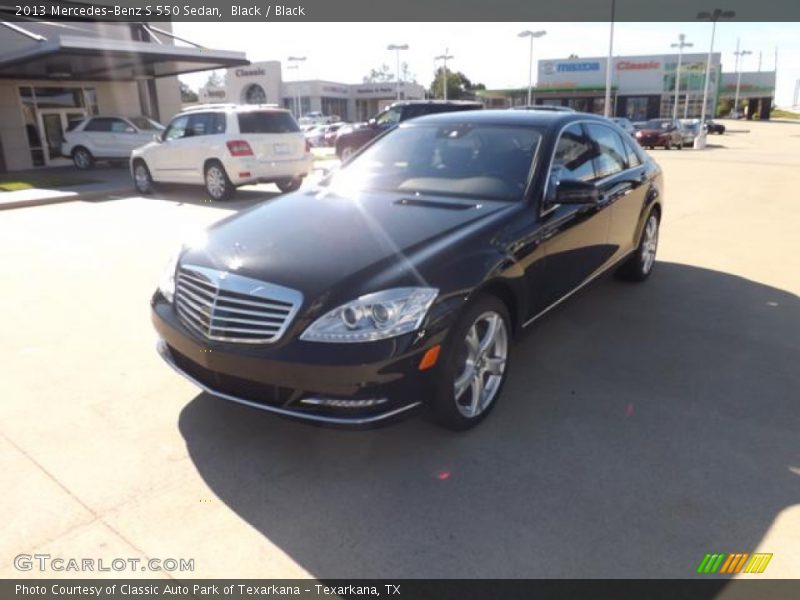 Black / Black 2013 Mercedes-Benz S 550 Sedan