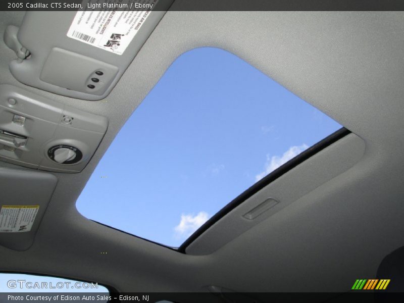 Sunroof of 2005 CTS Sedan
