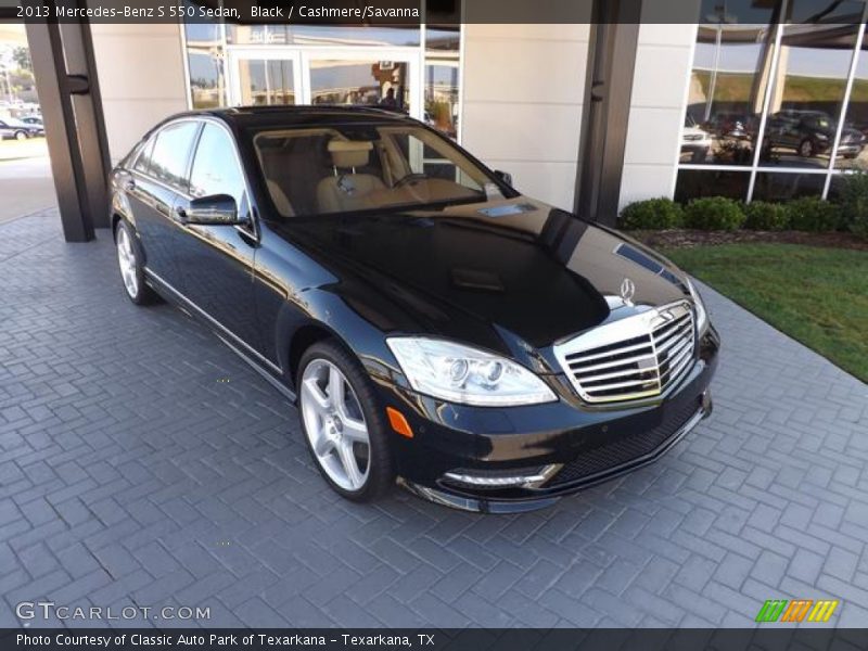 Black / Cashmere/Savanna 2013 Mercedes-Benz S 550 Sedan