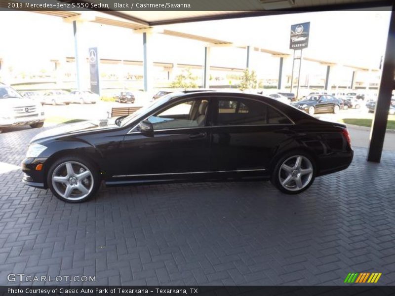 Black / Cashmere/Savanna 2013 Mercedes-Benz S 550 Sedan