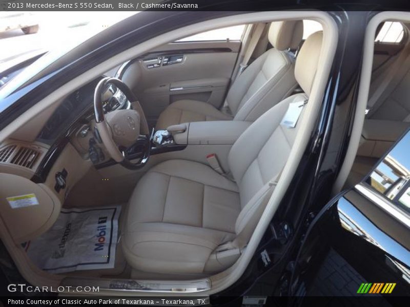 Black / Cashmere/Savanna 2013 Mercedes-Benz S 550 Sedan