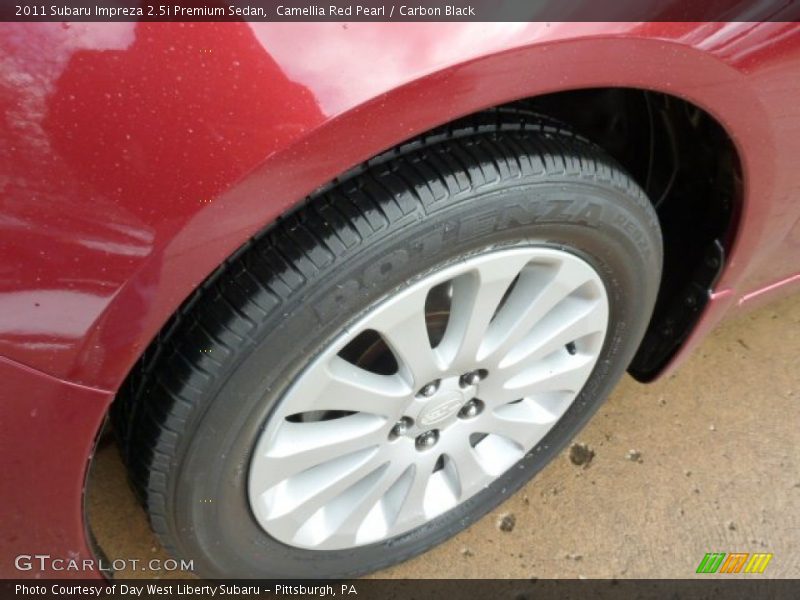 Camellia Red Pearl / Carbon Black 2011 Subaru Impreza 2.5i Premium Sedan