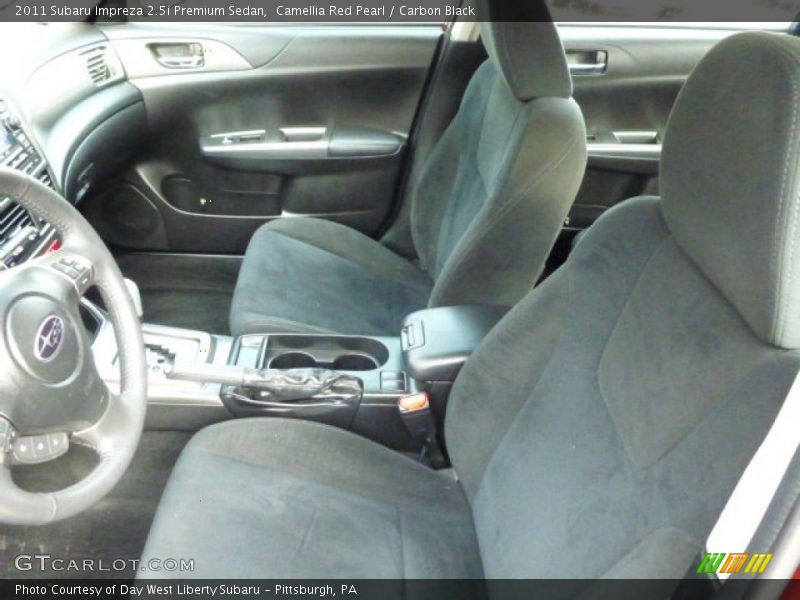 Camellia Red Pearl / Carbon Black 2011 Subaru Impreza 2.5i Premium Sedan