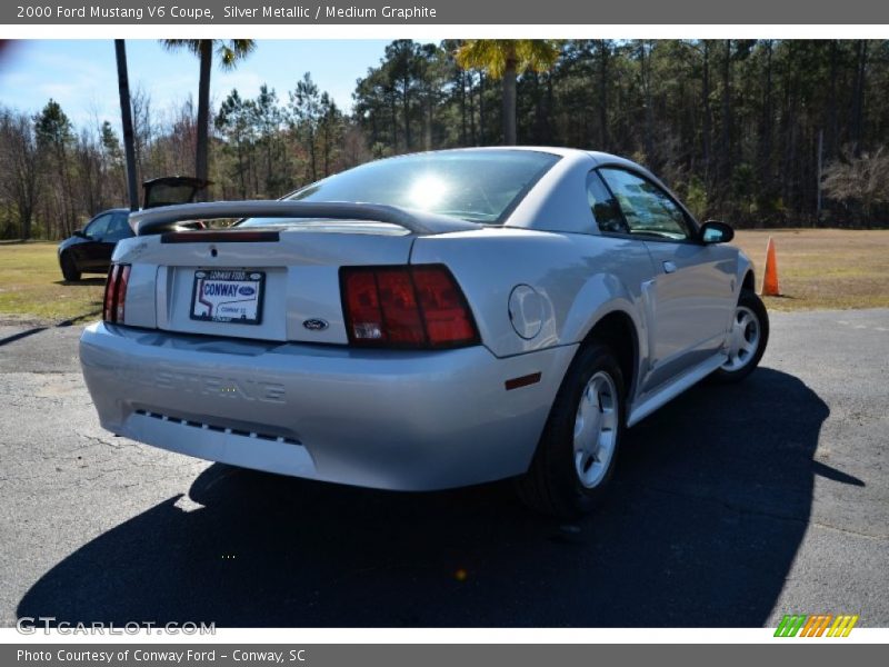 Silver Metallic / Medium Graphite 2000 Ford Mustang V6 Coupe