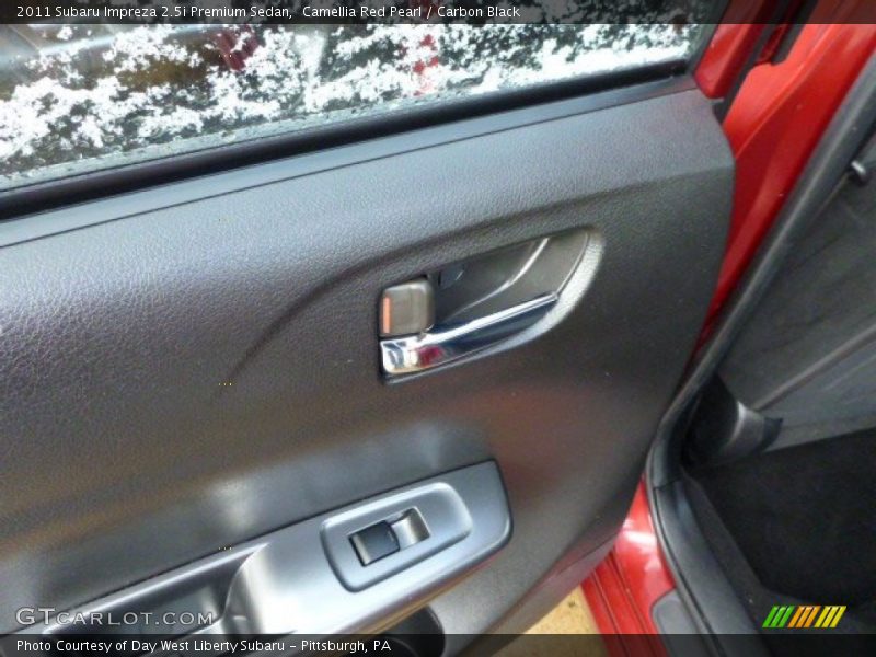 Camellia Red Pearl / Carbon Black 2011 Subaru Impreza 2.5i Premium Sedan