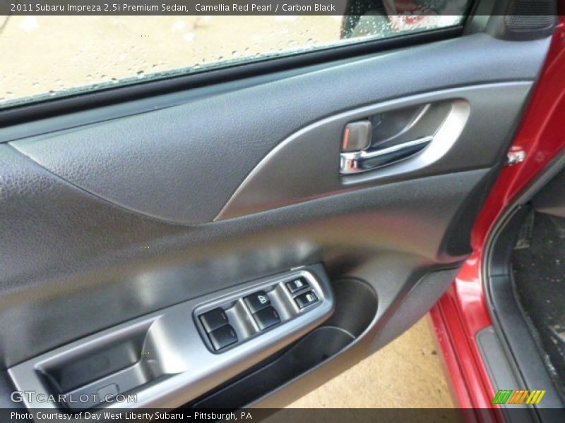 Camellia Red Pearl / Carbon Black 2011 Subaru Impreza 2.5i Premium Sedan