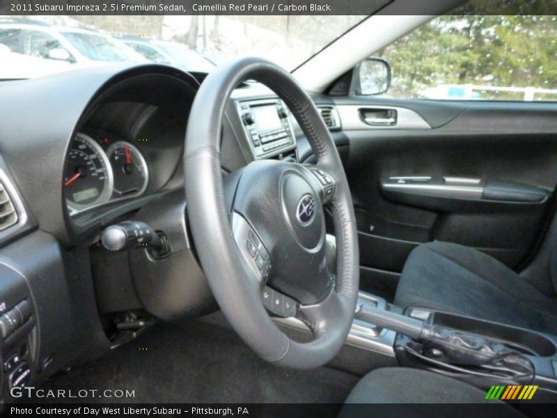Camellia Red Pearl / Carbon Black 2011 Subaru Impreza 2.5i Premium Sedan