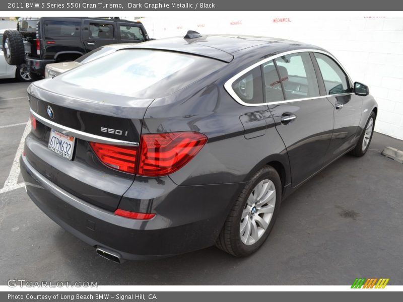 Dark Graphite Metallic / Black 2011 BMW 5 Series 550i Gran Turismo