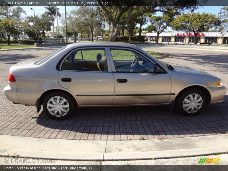 Sandrift Beige Metallic / Pebble Beige 2001 Toyota Corolla CE