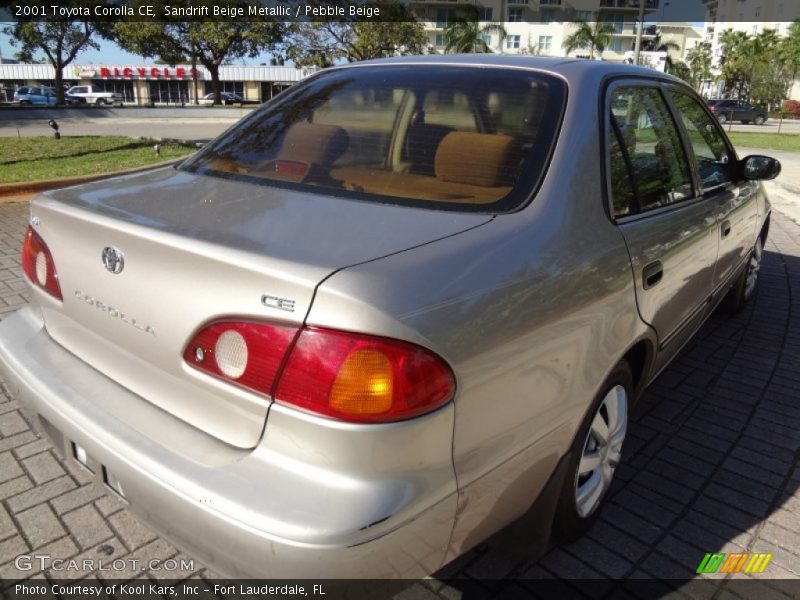 Sandrift Beige Metallic / Pebble Beige 2001 Toyota Corolla CE