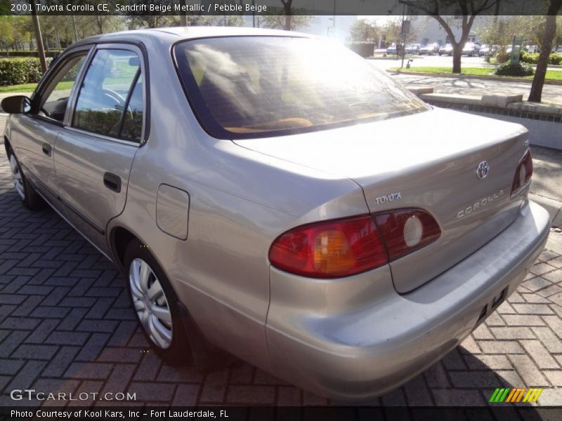 Sandrift Beige Metallic / Pebble Beige 2001 Toyota Corolla CE