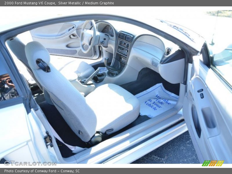  2000 Mustang V6 Coupe Medium Graphite Interior