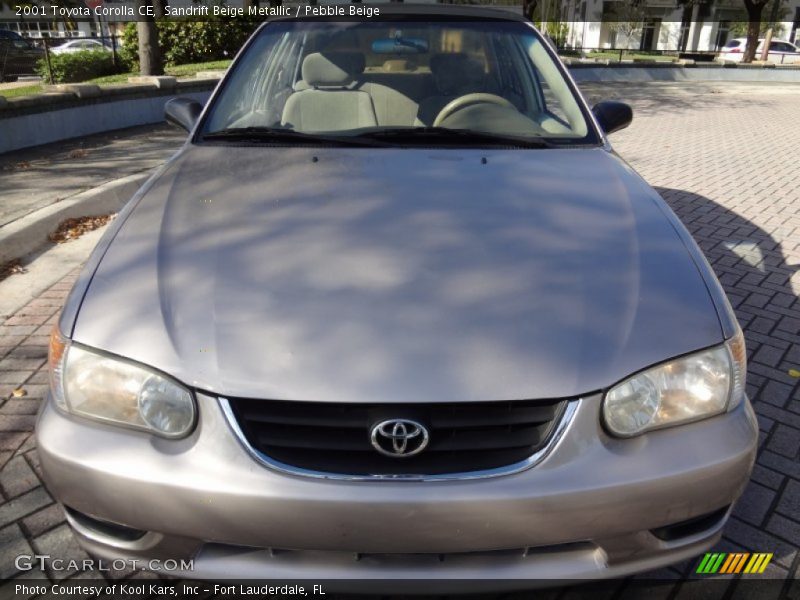 Sandrift Beige Metallic / Pebble Beige 2001 Toyota Corolla CE
