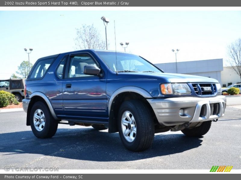 Clipper Blue Metallic / Gray 2002 Isuzu Rodeo Sport S Hard Top 4WD