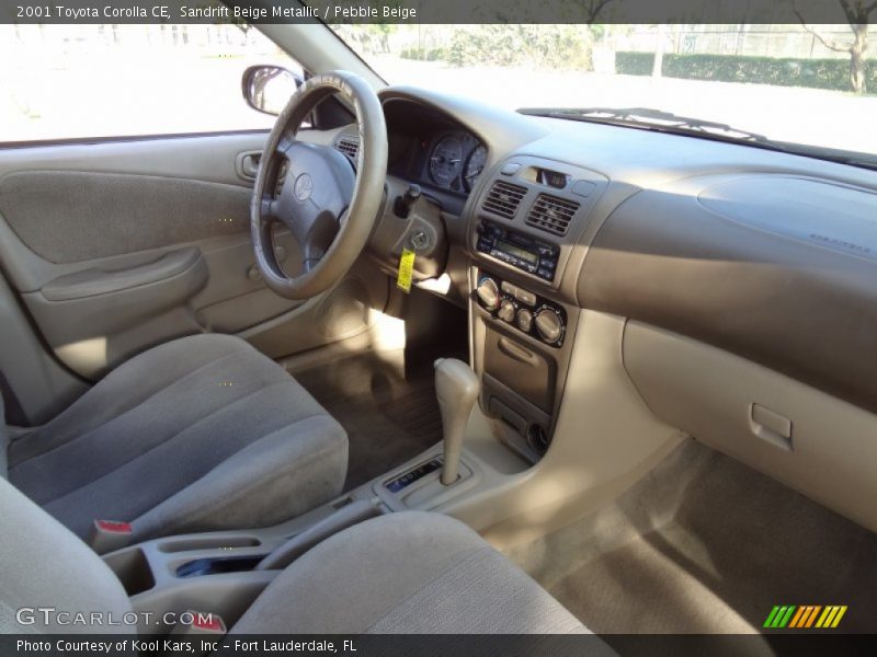 Sandrift Beige Metallic / Pebble Beige 2001 Toyota Corolla CE