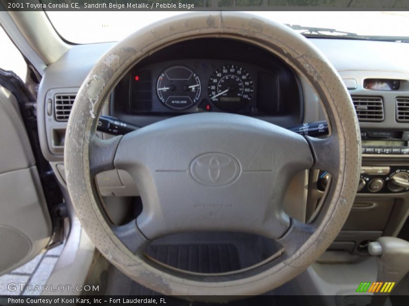 Sandrift Beige Metallic / Pebble Beige 2001 Toyota Corolla CE