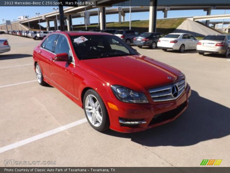 Front 3/4 View of 2013 C 250 Sport