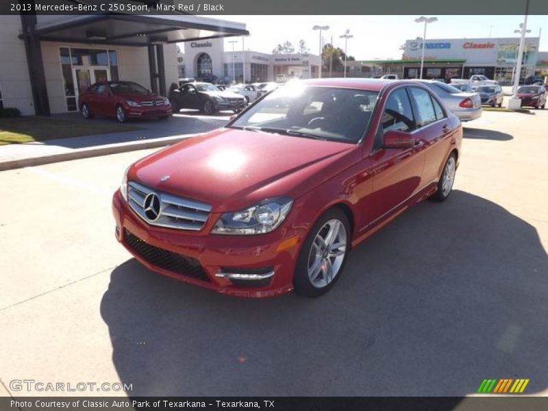 Mars Red / Black 2013 Mercedes-Benz C 250 Sport