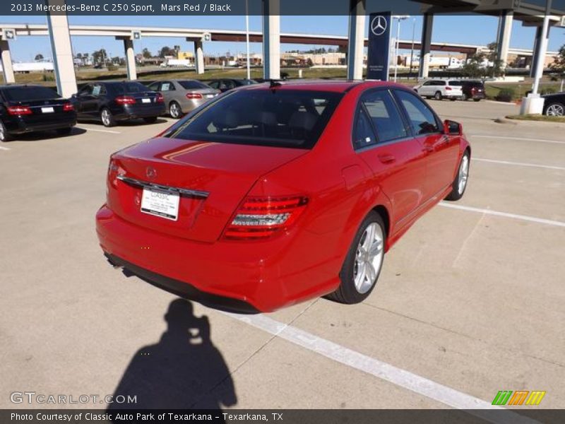 Mars Red / Black 2013 Mercedes-Benz C 250 Sport