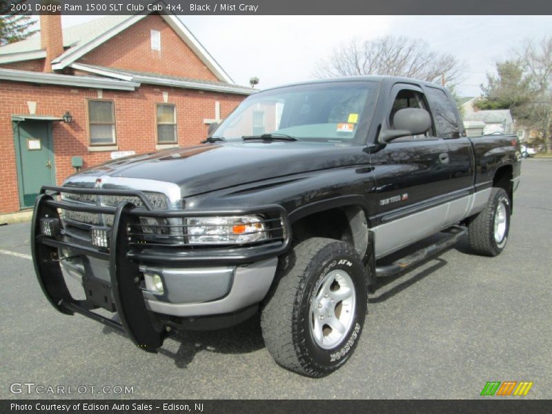 Black / Mist Gray 2001 Dodge Ram 1500 SLT Club Cab 4x4