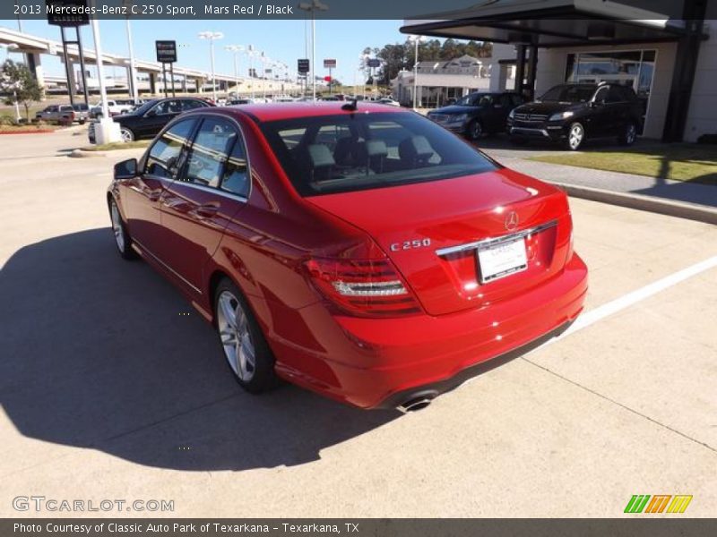 Mars Red / Black 2013 Mercedes-Benz C 250 Sport