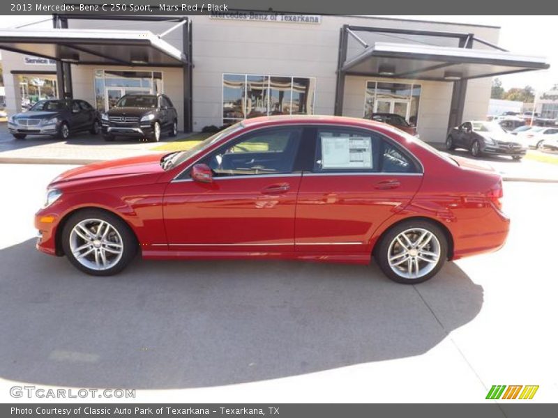 Mars Red / Black 2013 Mercedes-Benz C 250 Sport