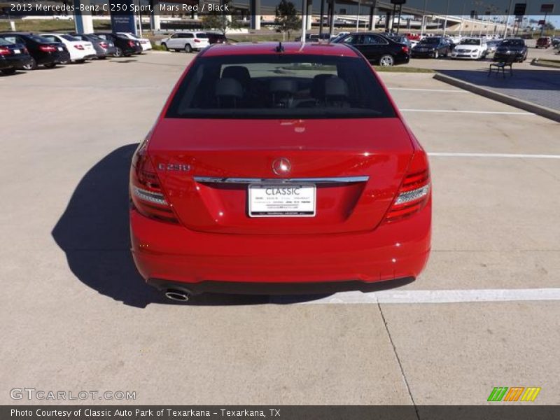 Mars Red / Black 2013 Mercedes-Benz C 250 Sport