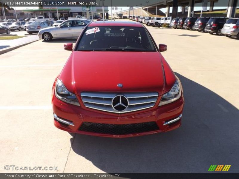 Mars Red / Black 2013 Mercedes-Benz C 250 Sport